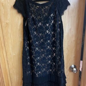 Jessica Simpson Black Sheath Cocktail Dress